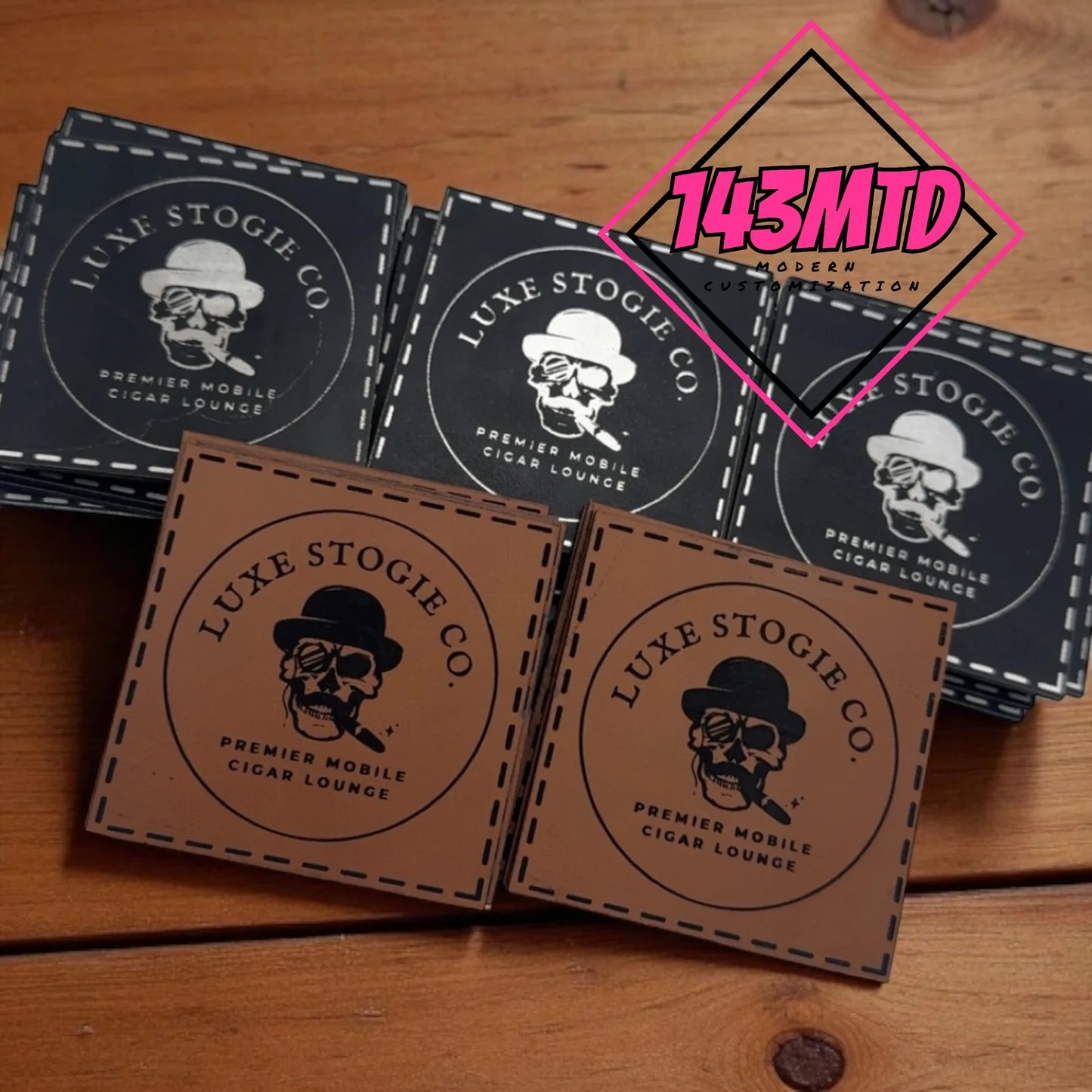 Custom Engraved Leatherette Patch