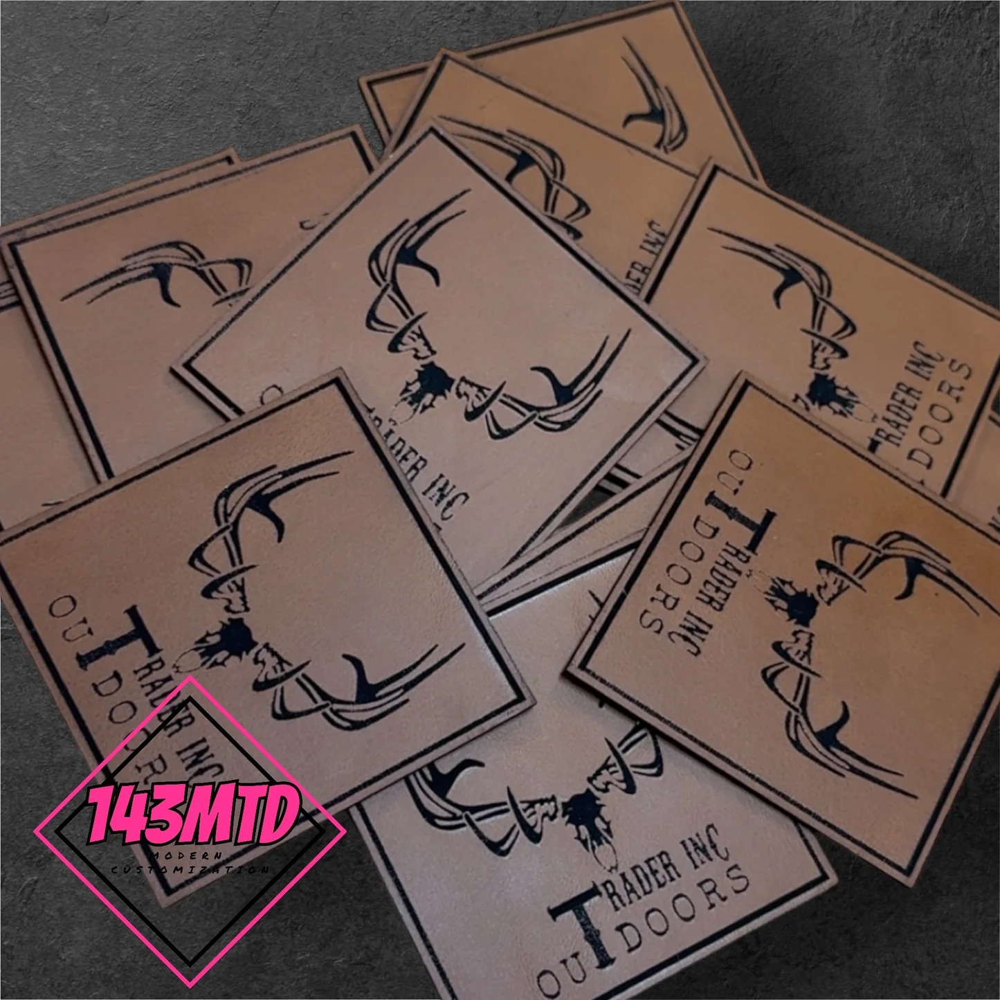 Custom Engraved Leatherette Patch - Image 3