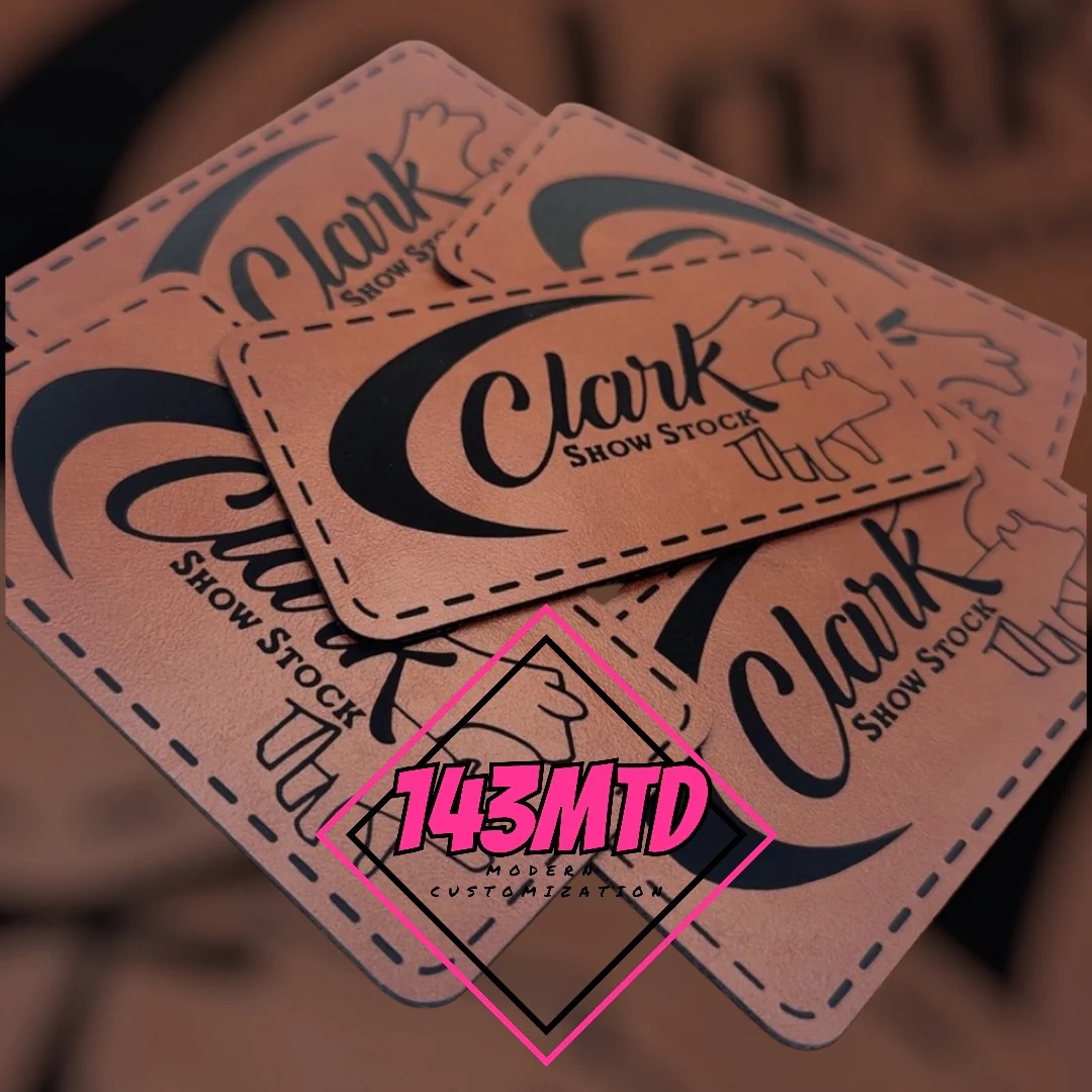 Custom Engraved Leatherette Patch - Image 2